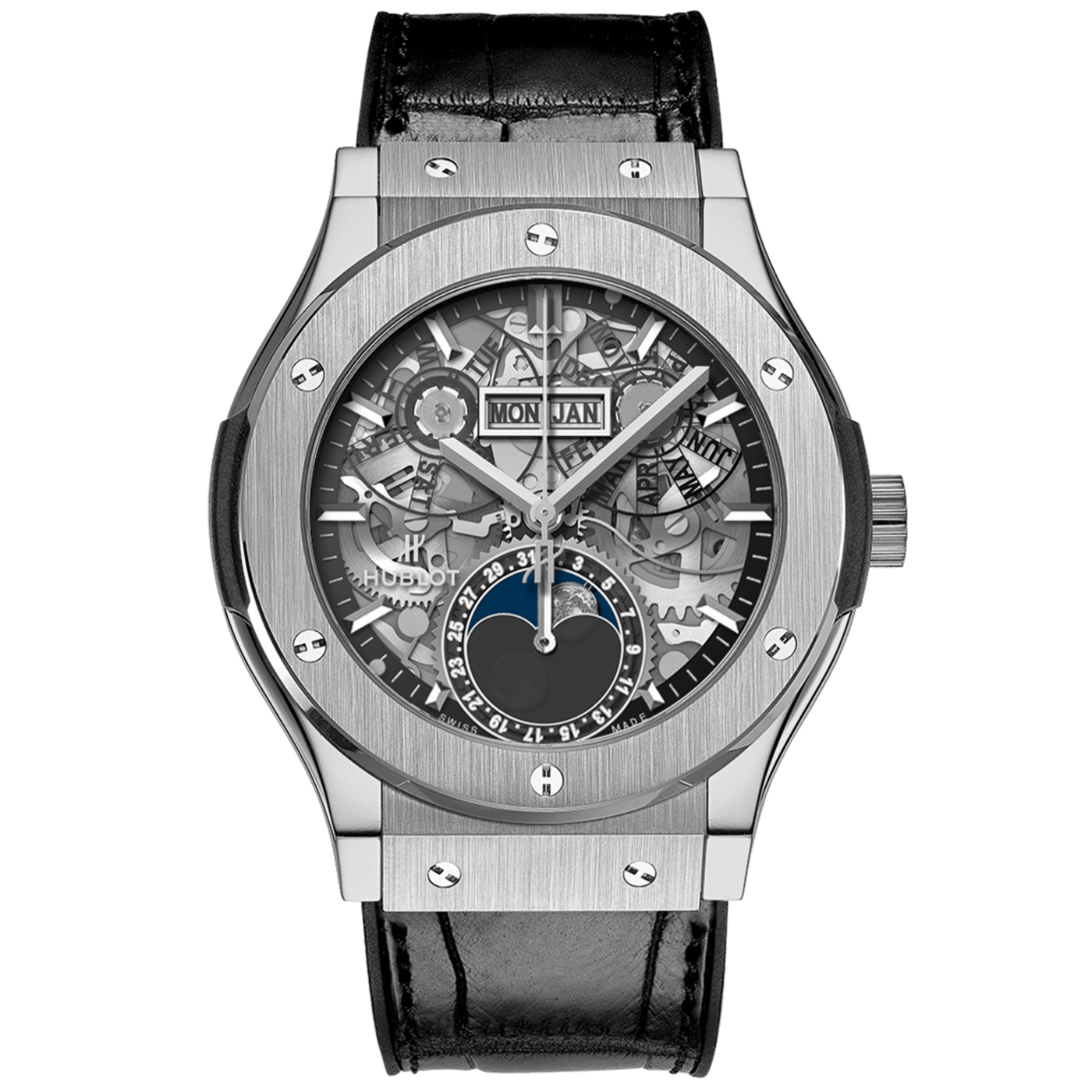 Hublot Classic Fusion - Aerofusion MoonPhase Titanium 42mm - Gharyal by Collectibles 