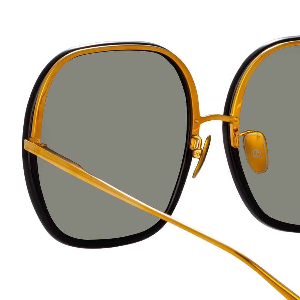 Celia Black/ Yellow Gold/ Grey