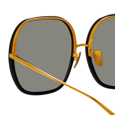 Celia Black/ Yellow Gold/ Grey