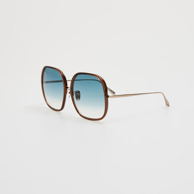 Celia Brown/ Light Gold/ Aqua Gradient