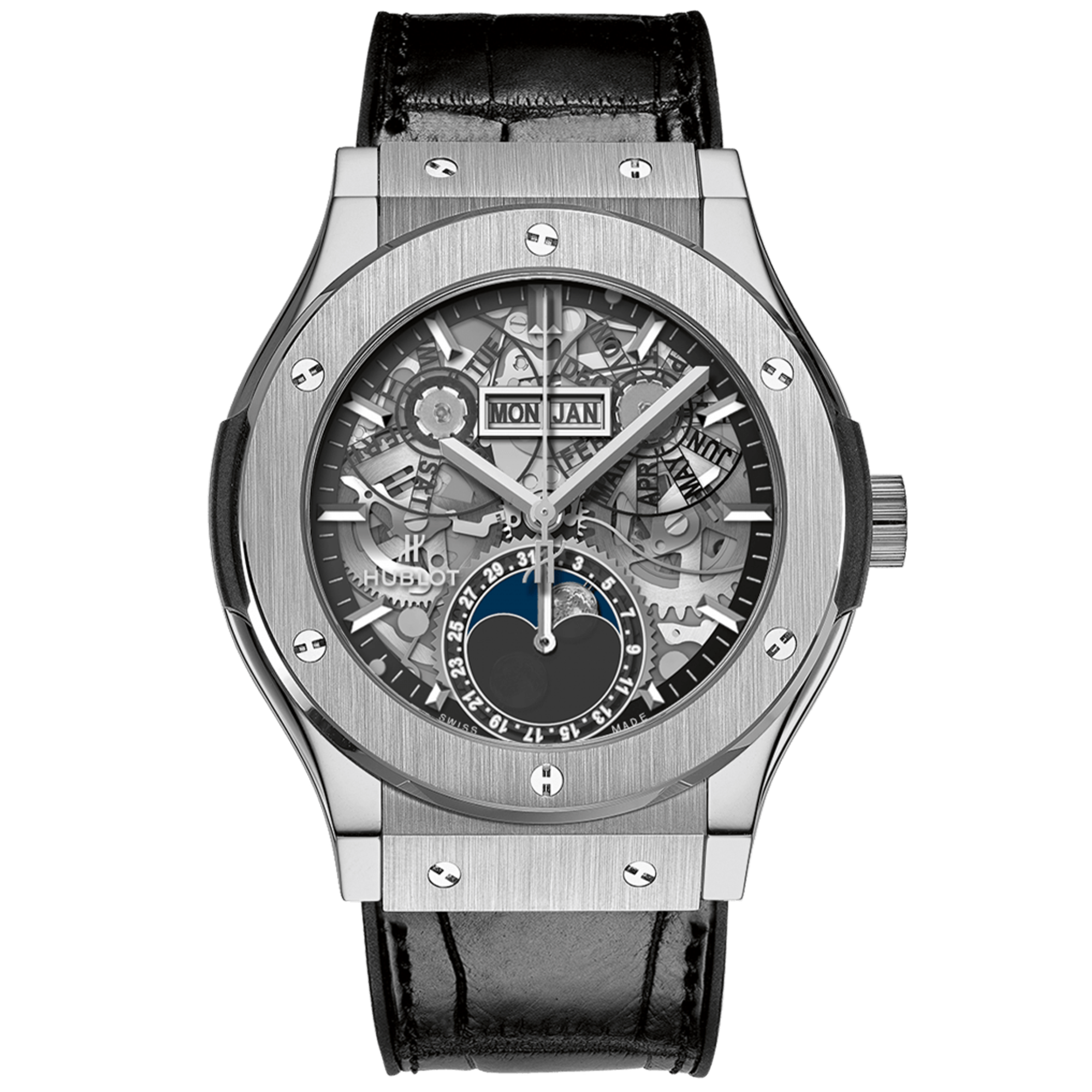 Hublot Classic Fusion - Aerofusion MoonPhase Titanium 42mm - Gharyal by Collectibles 