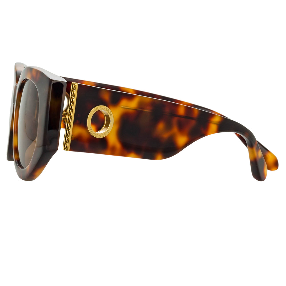 Debbie T-Shell/ Yellow Gold/ Solid Brown