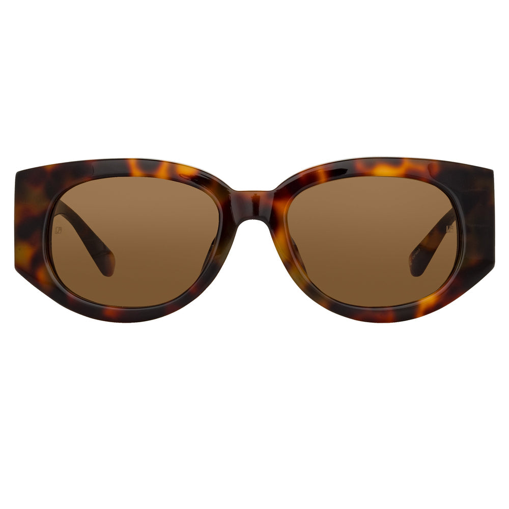 Debbie T-Shell/ Yellow Gold/ Solid Brown