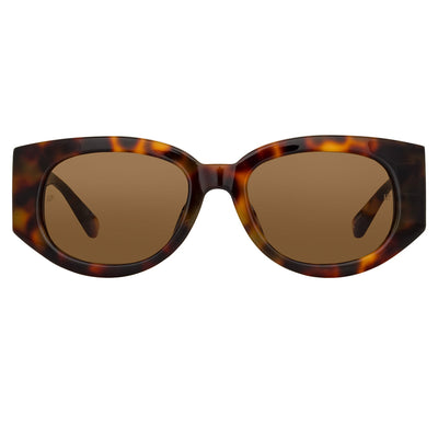 Debbie T-Shell/ Yellow Gold/ Solid Brown