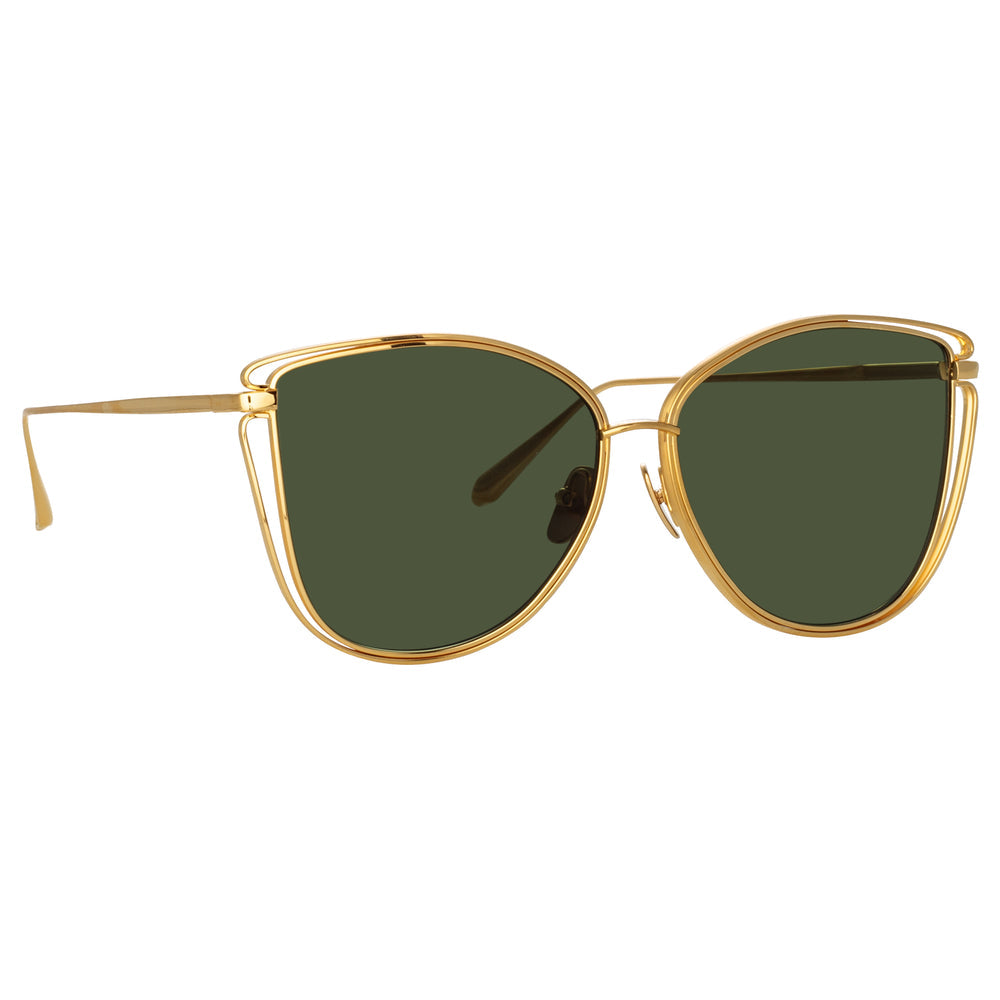 Dinah Yellow Gold/ Green