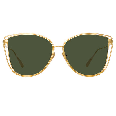 Dinah Yellow Gold/ Green