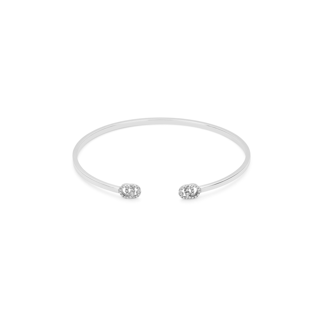 GG Running 18k Cuff With Diamonds